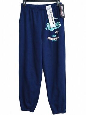 XL blue Brooklyn 1995 Graphic Joggers. "Boyfriend Fit". Blue sweatpants. Comfy
